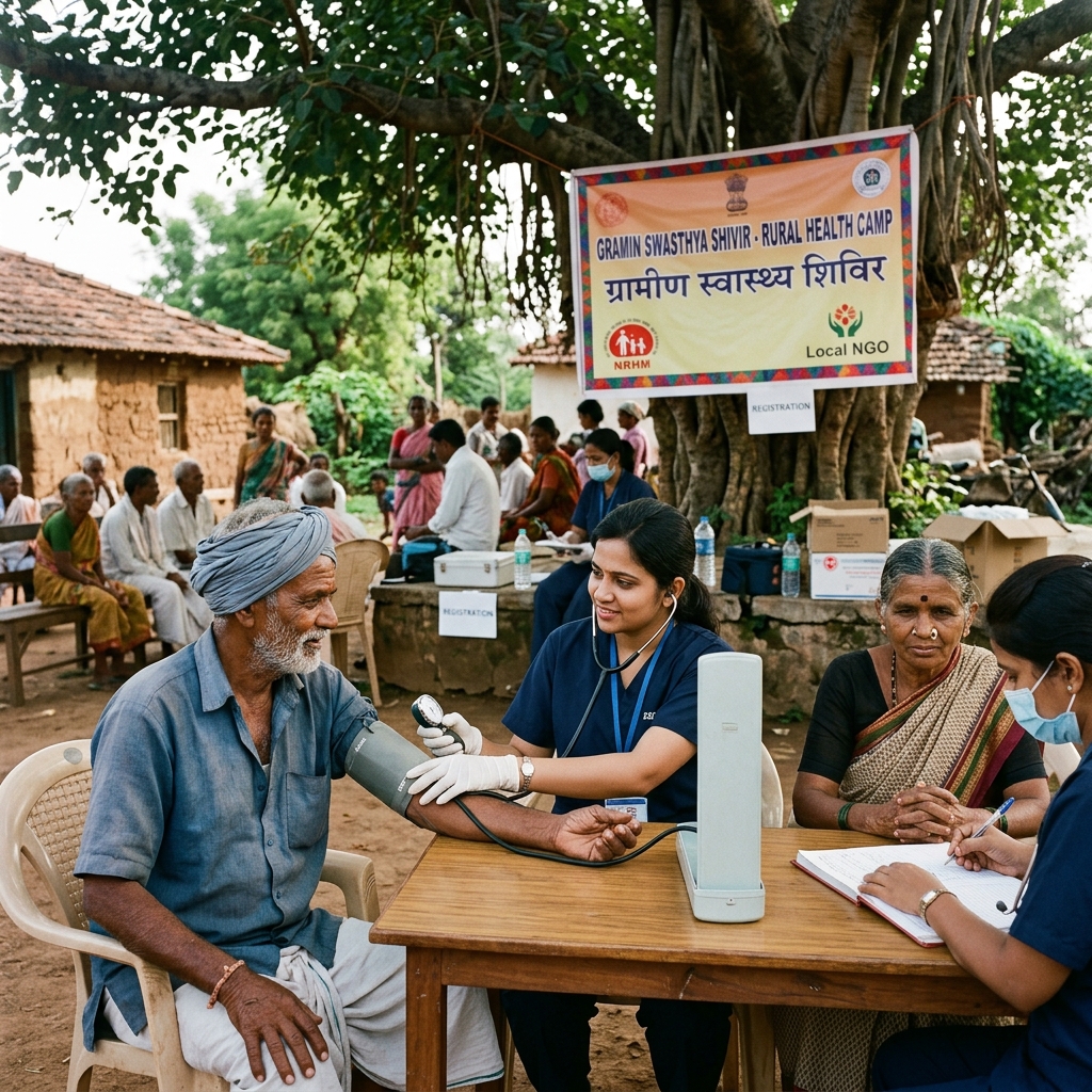 Healthcare screening clinic for community elders